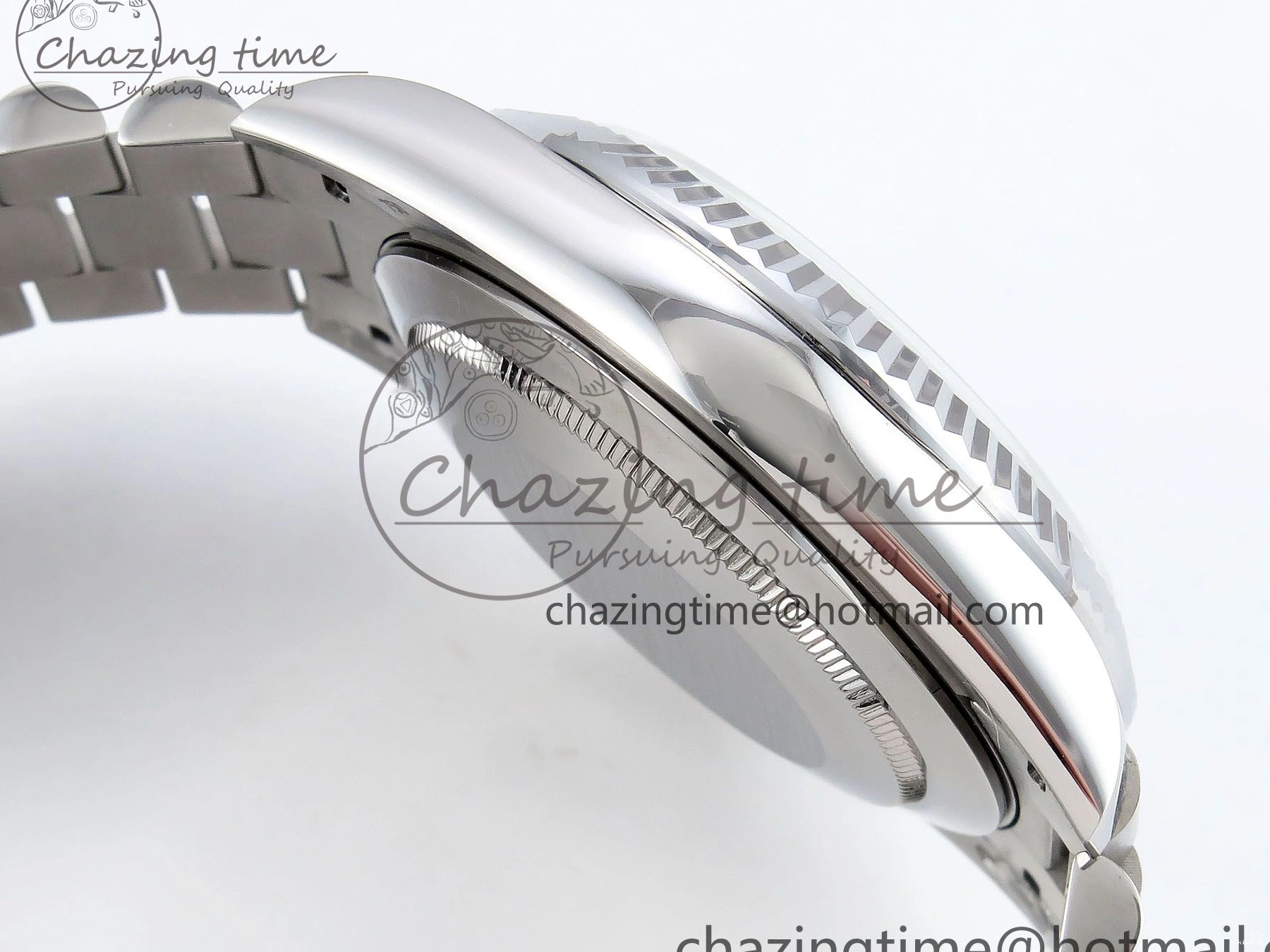 904L VR3255 DayDate SS President Green on Steel (Gain 40 Arabic Dial Weight) JDF Bracelet V3 0304